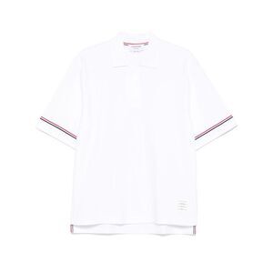 Thom Browne Men Rwb Cotton Polo Shirt